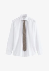 Unselected, white neutral polka dot