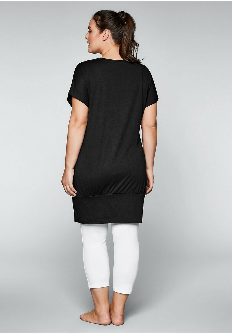 Damen Freizeitkleider | Sheego Jerseykleid schwarz - RY65967 Damen Freizeitkleider | Sheego Jerseykleid schwarz - RY65967