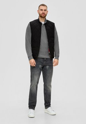 s.Oliver STEHKRAGEN - Sweatshirt - graphit