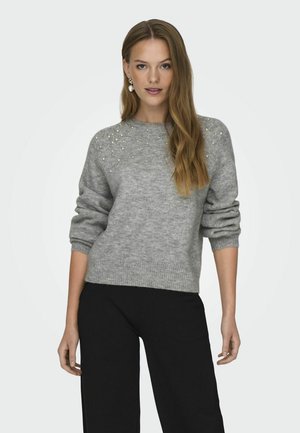 JDYPEARL  - Neule - light grey melange