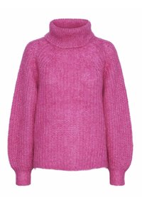 YAS YASLAMBI - Strikkegenser - fuchsia fedora