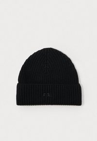 JOAN - Megzta kepurė - black