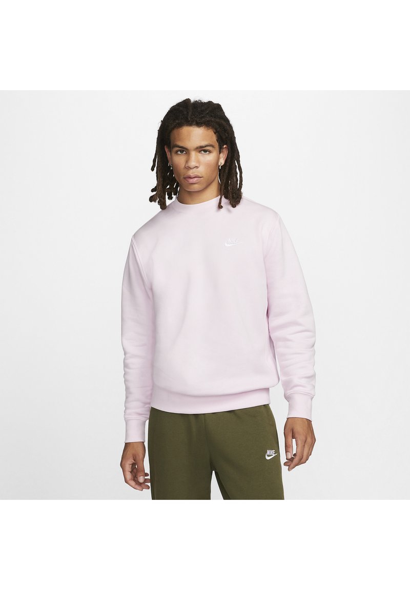 Nike Sportswear CRW - Ikdienas džemperis - pink foam white