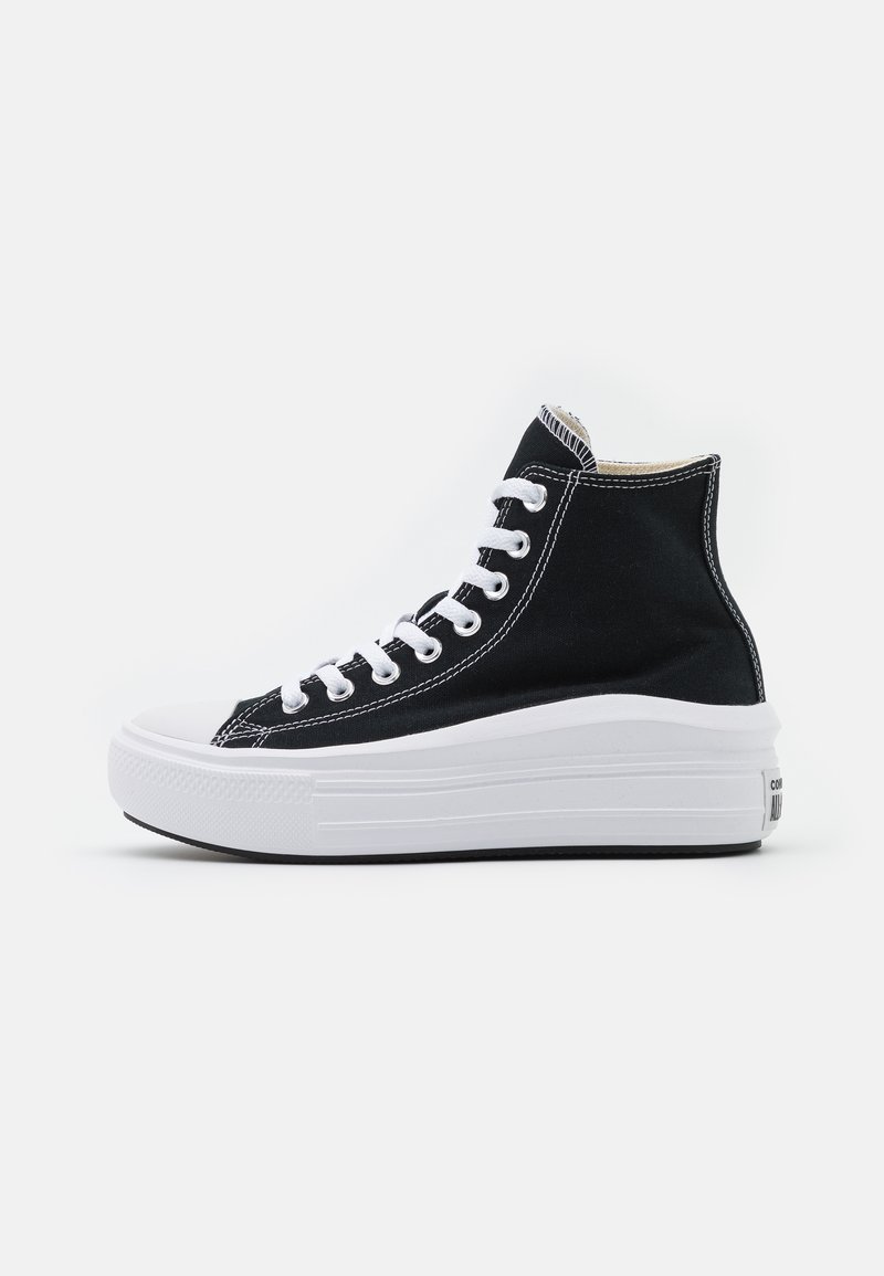 Converse - CHUCK TAYLOR ALL STAR MOVE - Vysoké tenisky - black/natural ivory/white, Zväčšiť