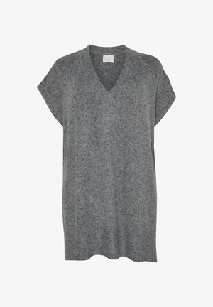 Kaffe Curve, KCANNETT - Βασικό μπλουζάκι - dark grey melange