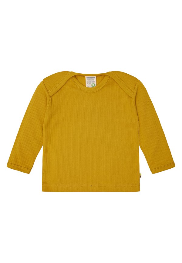 SHIRT LANGARM UNI MIT RIPPE - Strickpullover - curry