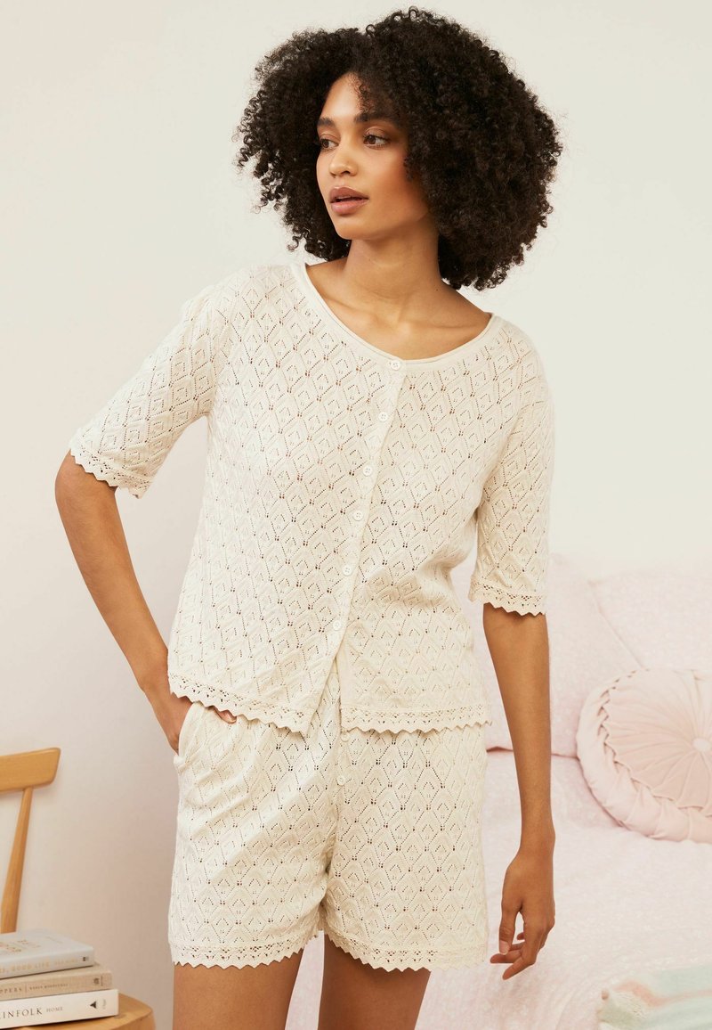 Laura Ashley POINTELLE LOUNGE - REGULAR FIT - Pidžamas apakšdaļa - cream