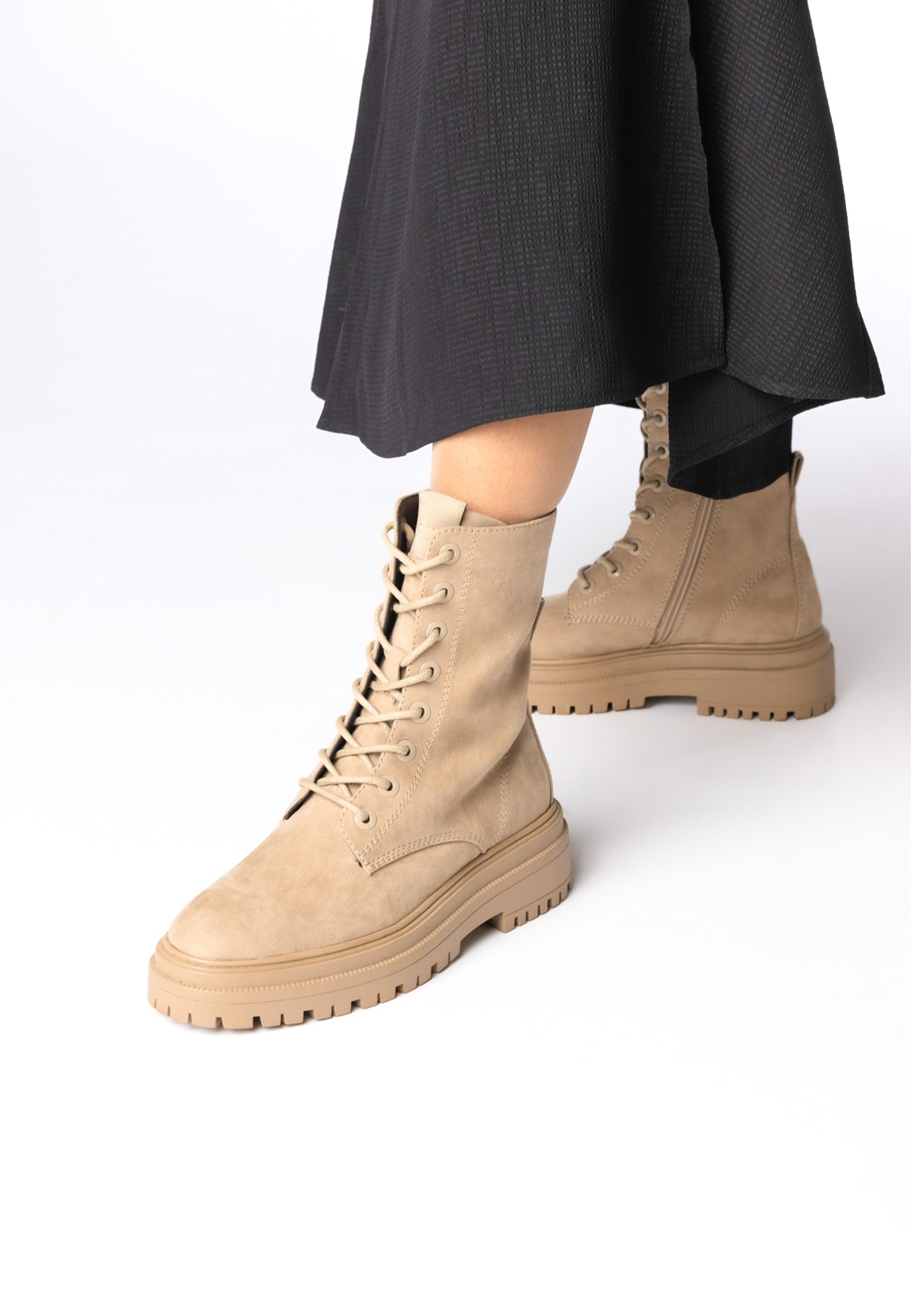 din sko XIT MODY - Botas con plataforma - beige - Zalando.es