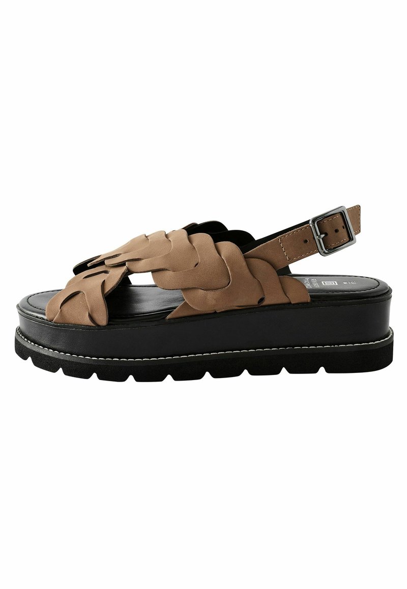 Next REGULAR FIT - Sandále na platforme - mink brown