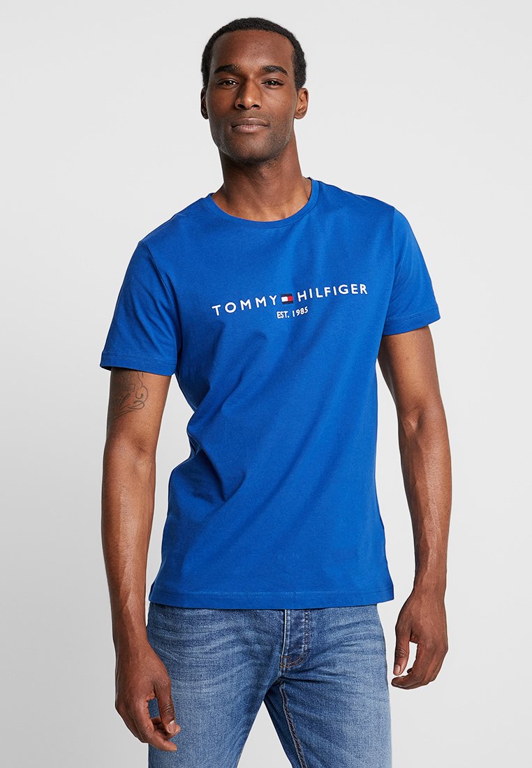 Tommy Hilfiger LOGO TEE Nyomott mintás póló blue/kék Zalando.hu