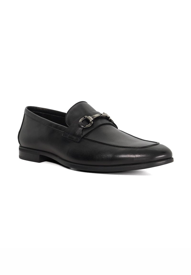 Dune London Black Leather Slip-On Loafers Men main image 4
