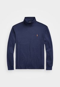 SOFT COTTON ROLL NECK - Hosszú ujjú felső - spring navy heather