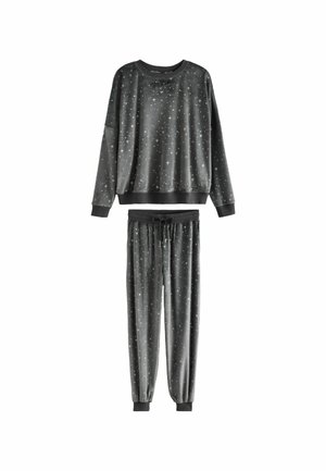 SUPERSOFT SET  - Nattplagg set - charcoal grey star