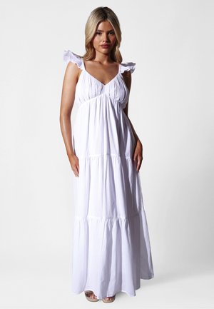 South Beach FRILL SLEEVE TIERED - Maxikjoler - white