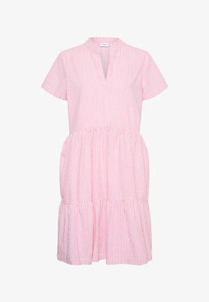 Saint Tropez, ELMIKOSZ SHORT SLEEVE - Vestido informal - pink cosmos stripe