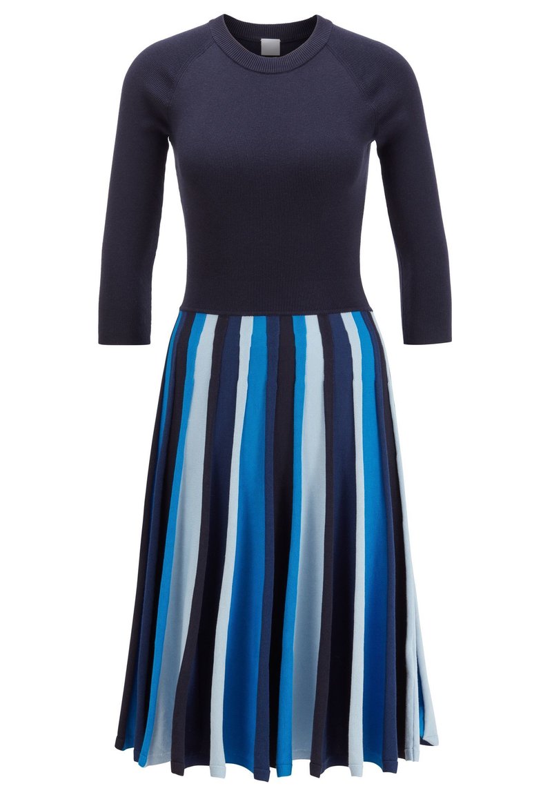Boss Gebreide jurk blauw Boss Gebreide jurk blauw