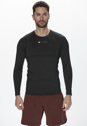 VIRTUS BONDER - Langærmet T-shirt - black