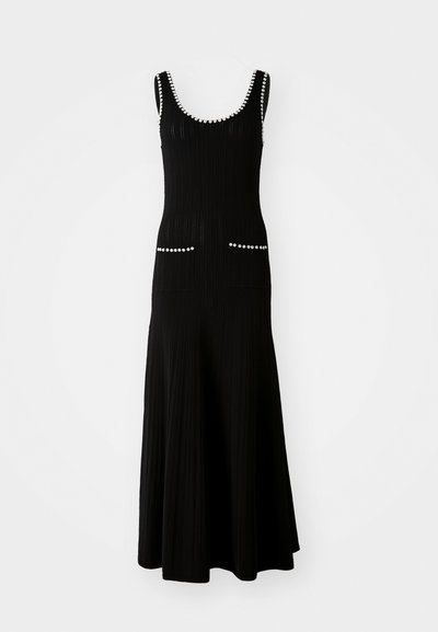 sandro ROBE MIDI DEBARDEUR DETAILS FINITIONS - Maxikjole - noir