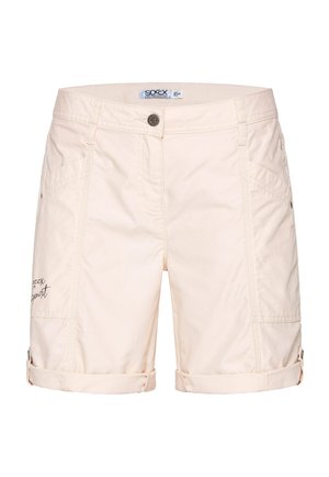 Soccx BERMUDA MIT TURN-UP - Shorts - milky beige