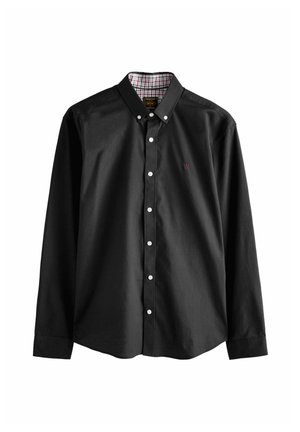 REGULAR FIT - STRETCH OXFORD LONG SLEEVE - Košeľa - black