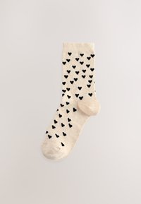 Next 3 PACK - Chaussettes - black white hearts