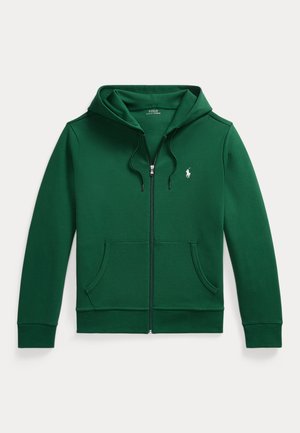 Polo Ralph Lauren DOUBLE KNIT FULL ZIP HOODIE - Lukuga pusa - new forest