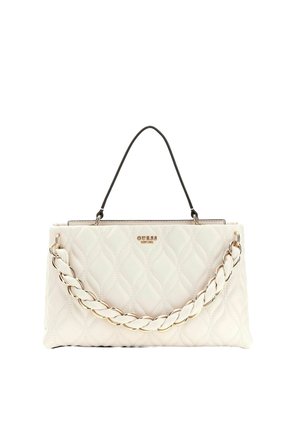 Guess, MAXINE 2 COMP. SATCHEL - Sac à main - cream white
