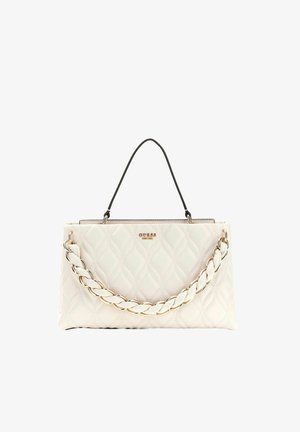 Guess, MAXINE 2 COMP. SATCHEL - Sac à main - cream white