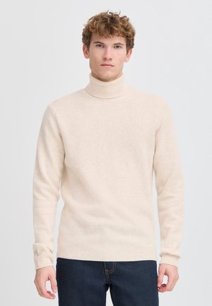 Casual Friday, KARL ROLL NECK BOUNTY - Svetr - light sand melange
