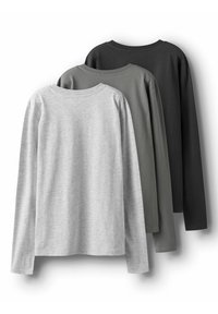 TWO SOON 3ER-PACK LANGARM - T-shirt à manches longues - asphalt