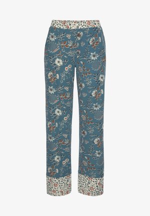 Pyjama bottoms - rauchblau-ecru