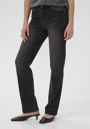 Kaffe MARIS REGULAR FIT - Tiesaus kirpimo džinsai - dark grey wash