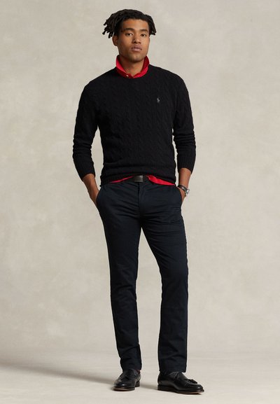 Polo Ralph Lauren STRETCH SLIM FIT TWILL PANT - Chino hlače - black