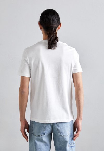 Helmut Lang EMBOSSED TEE ROUNDED - T-shirt basic - optic white