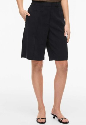 VILA SHORTS VIIDA HIGH WAIST - Shorts - black beauty