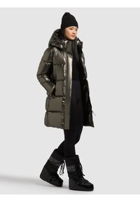 khujo HAYA2 SHINY - Talvemantel - mud brown