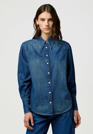 Wrangler LONG SLEEVE FOR REGULAR FIT - Blus - sparkle blue