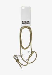 Unselected, transparent/olive