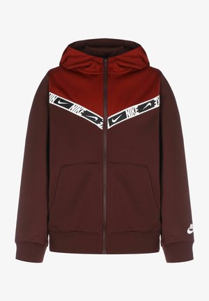 Felpa con zip - burgundy crush/team red/white