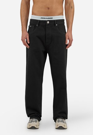 Pegador BALTRA - Vrečaste kavbojke - deep black