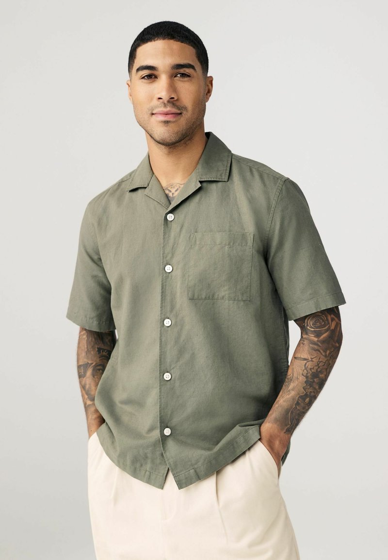 Next CUBAN COLLAR FIT - Ing - dark green