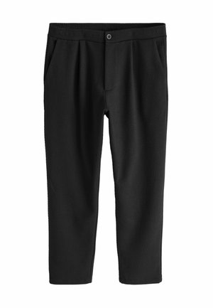 TEXTURED REGULAR FIT - Nohavice - black
