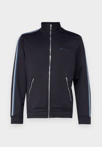 REGULAR FIT FUNNEL NECK - Majica s kapuljačom i patentnim zatvaračem - dark blue