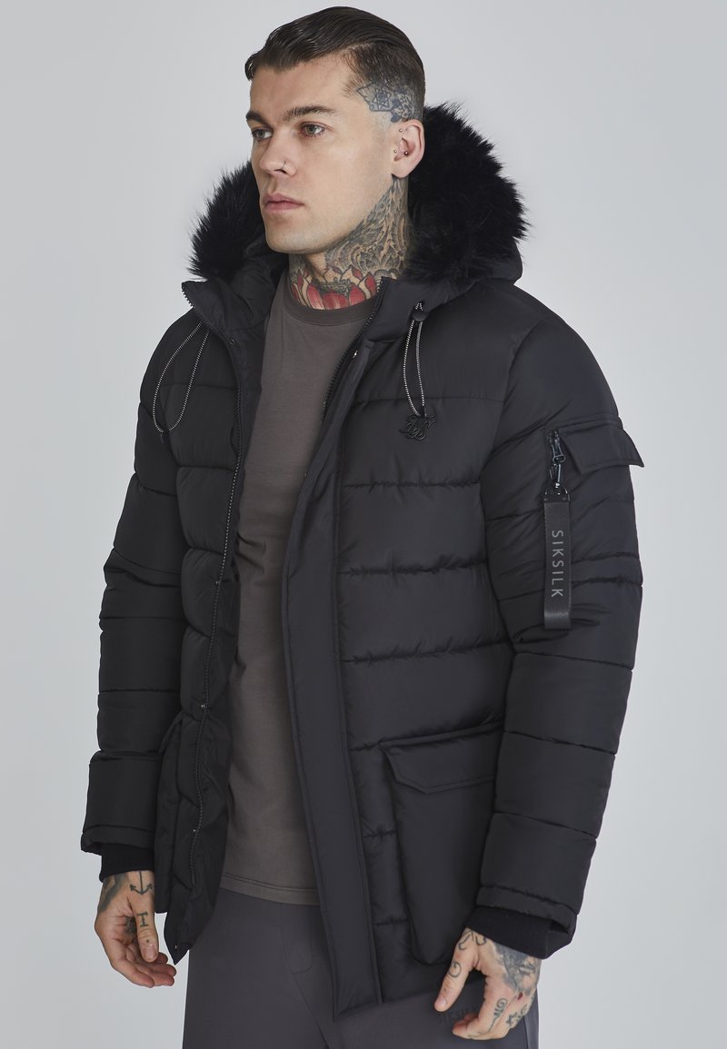 SIKSILK - Winter jacket - black, Enlarge