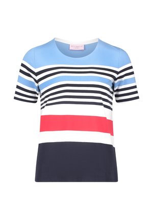 Betty Barclay, BETTY BARCLAY MIT RINGEL BASIC SHIRT - T-Shirt print - blau rot