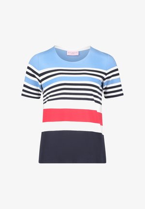 Betty Barclay, BETTY BARCLAY MIT RINGEL BASIC SHIRT - T-Shirt print - blau rot