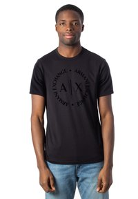 Armani Exchange - T-shirt print - black Miniatuurafbeelding 1