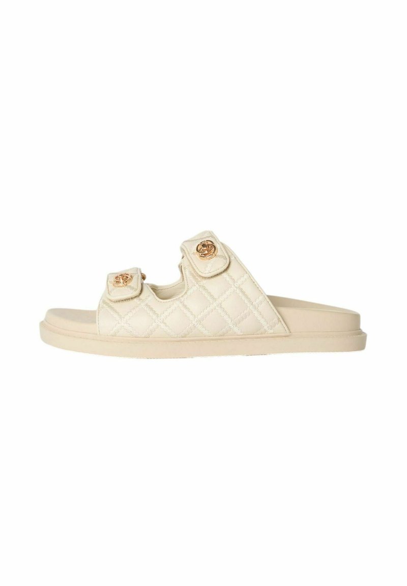 Lipsy REGULAR FIT - CHUNKY FOOTBED QUILTED - Papuci - cream