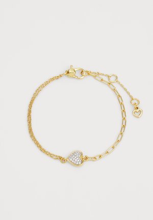 WITH ALL MY HEART LINE BRACELET - Armband - clear/gold-coloured