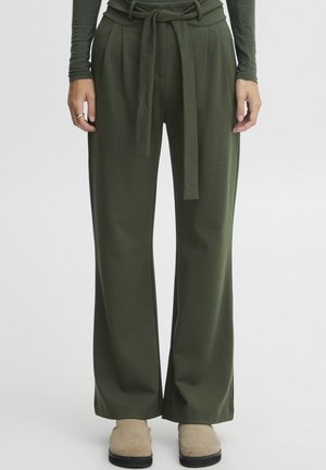 ICHI IHSIMONSE  - Trousers - kombu green